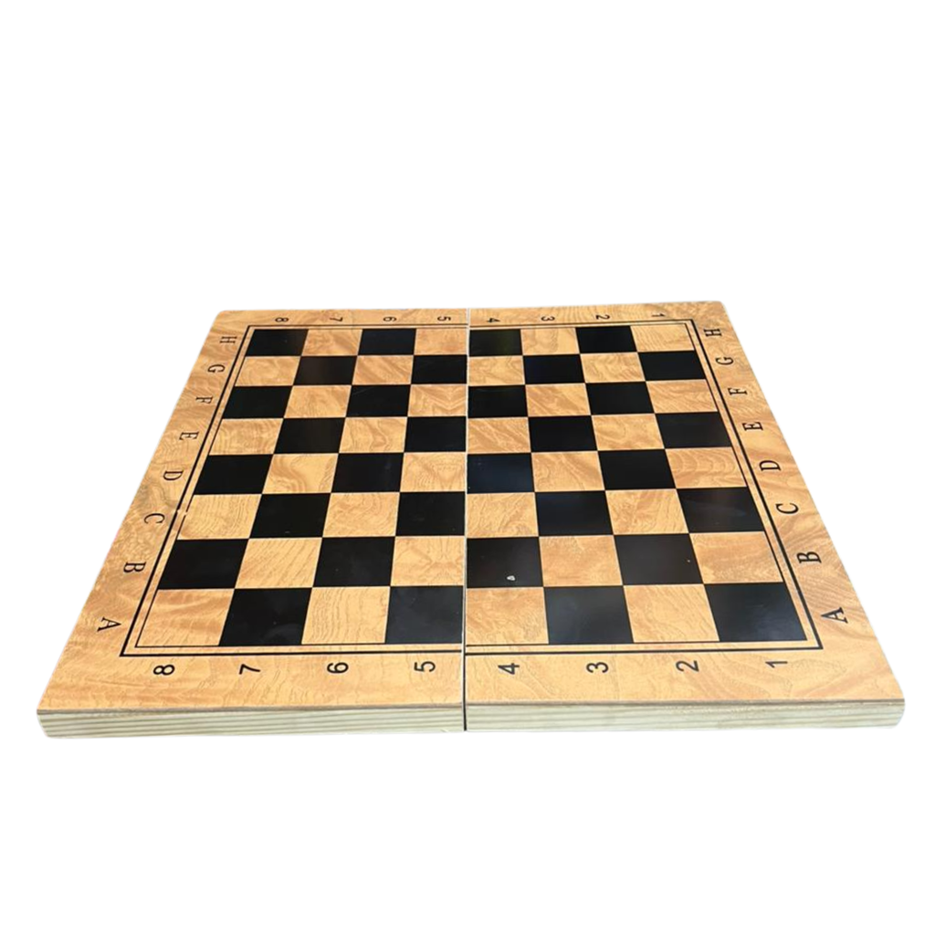 3 In 1 Premium Chess Board Set – Chess, Checkers & Backgammon Folding Game Board