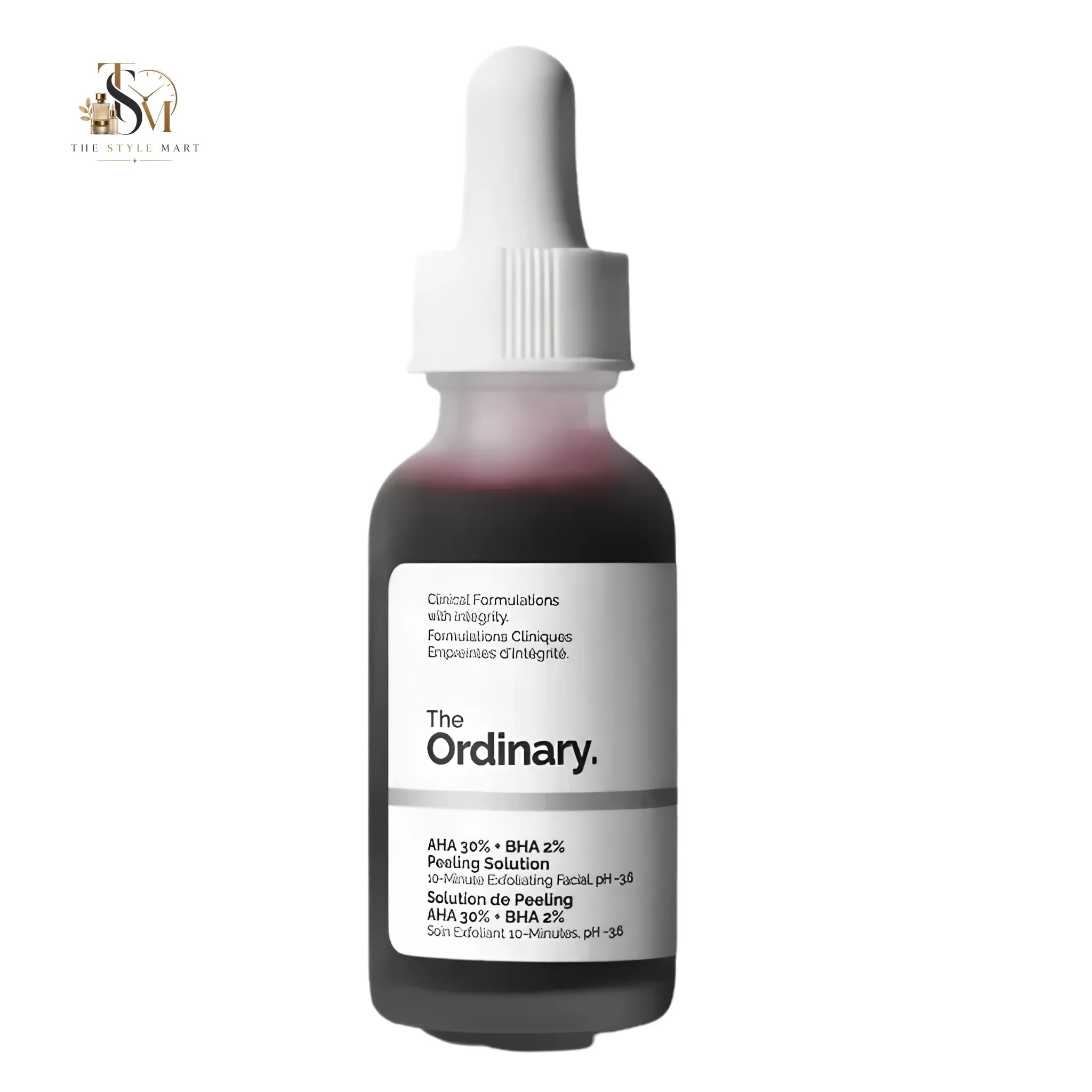 The Ordinary AHA 30% + BHA 2% Peeling Solution 30ml | Exfoliating Face Peel for Glowing Skin