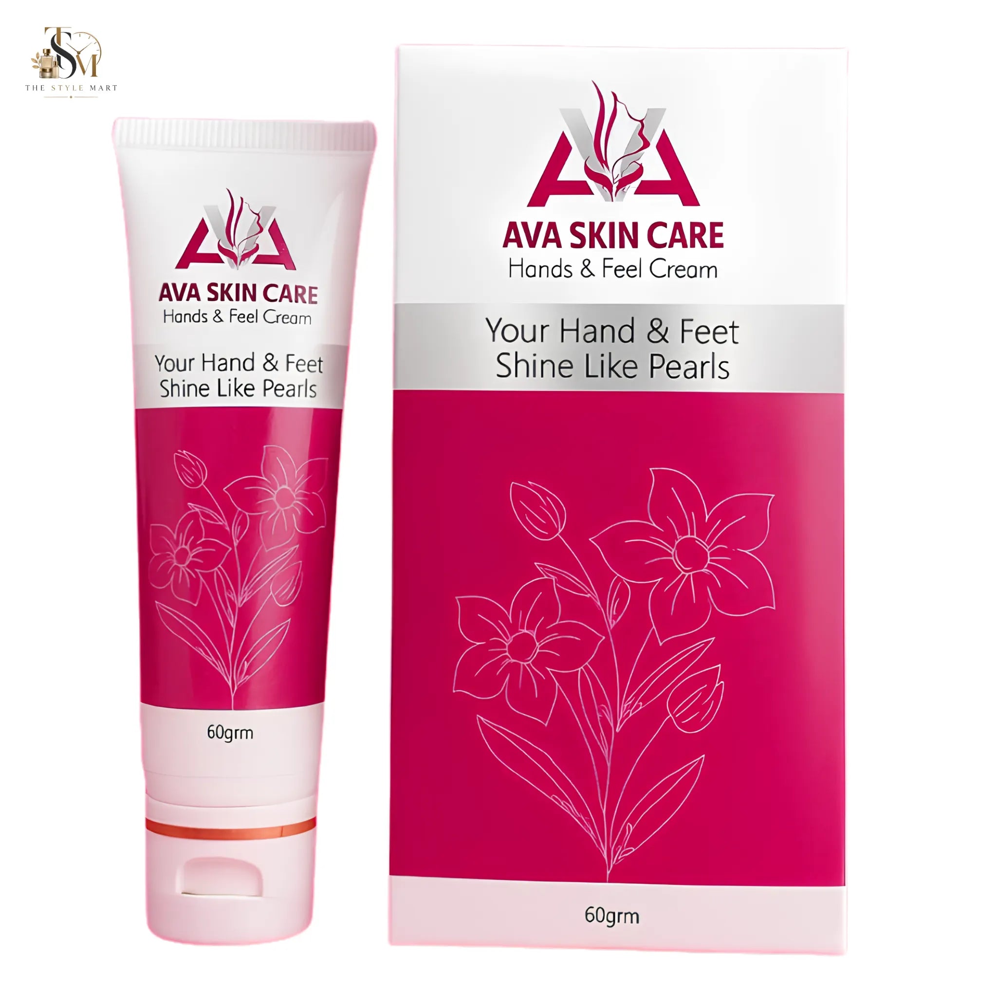 AVA Hand & Feet Cream with Alpha Arbutin, Glutathione, Kojic Acid, and Shea Butter for brighter, softer, and deeply moisturized hands and feet