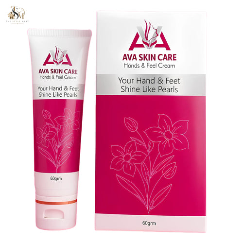 AVA Hand & Feet Cream with Alpha Arbutin, Glutathione, Kojic Acid, and Shea Butter for brighter, softer, and deeply moisturized hands and feet