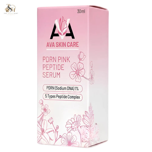 AVA Peptide Serum with Peptides, Niacinamide, Hyaluronic Acid, and Collagen for brighter, firmer, and deeply hydrated skin