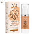 A 30ml bottle of BB Cream Fair alongside its retail box packaging, featuring a peach and white color scheme with gold and black lettering.