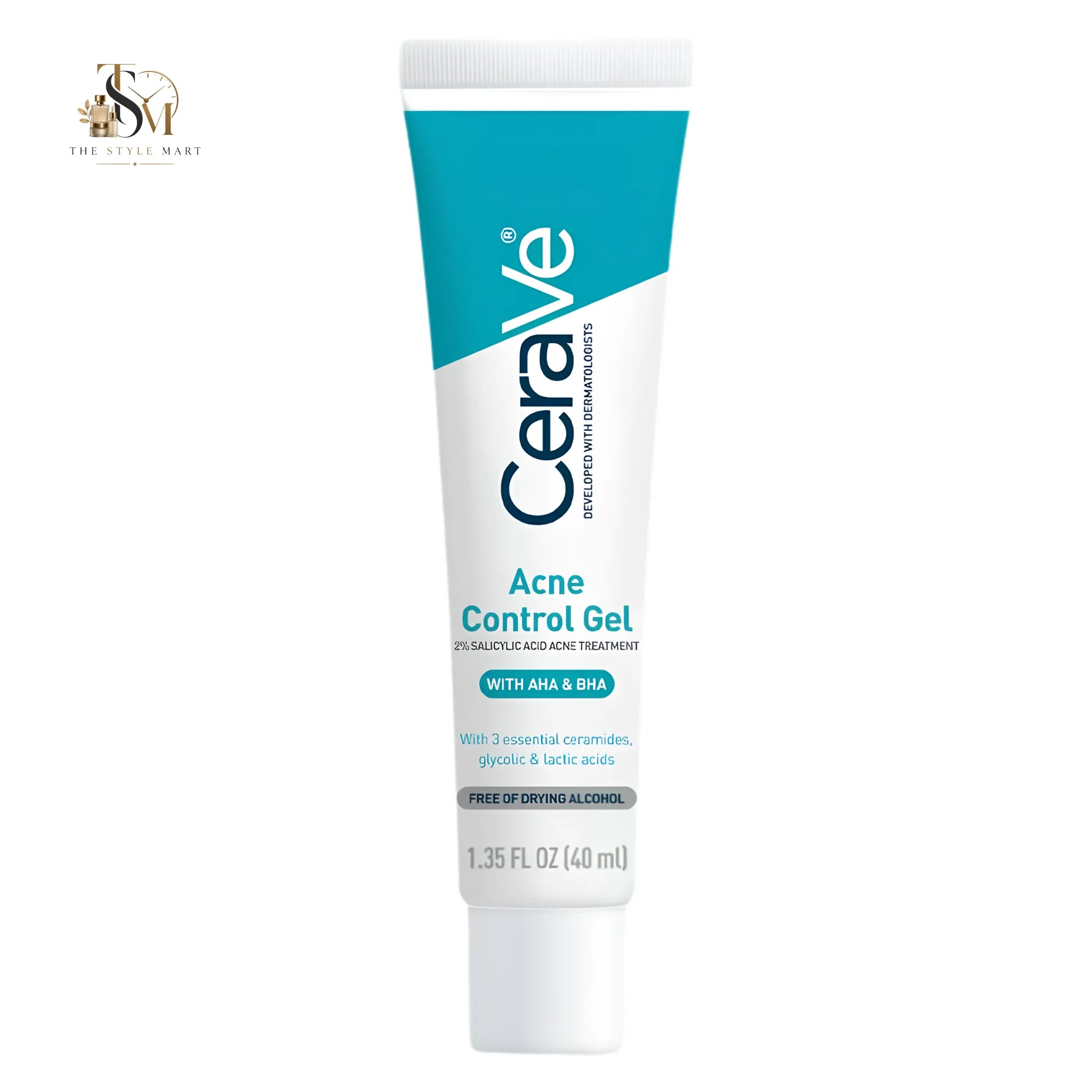 CeraVe Acne Control Gel with 2% Salicylic Acid for Acne-Prone Oily Skin 40ml