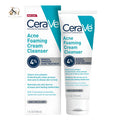 CeraVe Acne Foaming Cream Cleanser with 4% Benzoyl Peroxide for Acne-Prone Skin 150ml