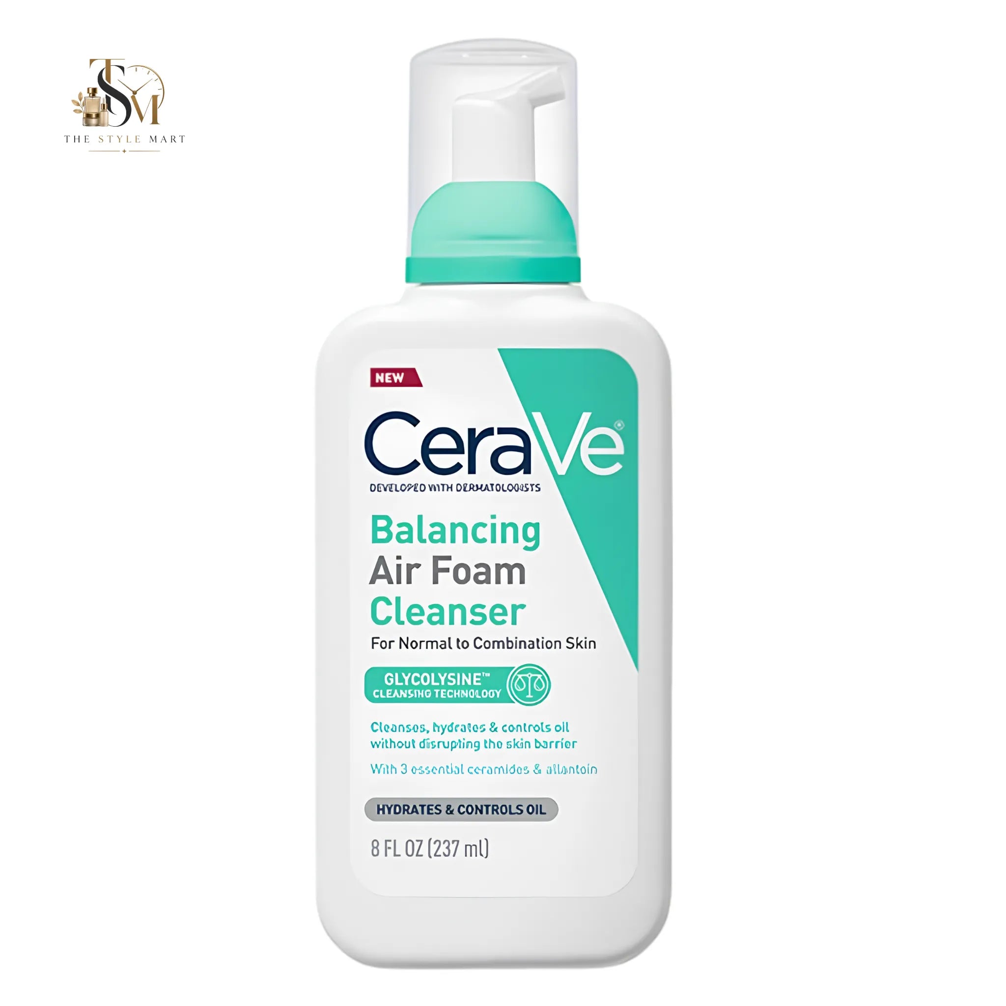 CeraVe Balancing Air Foam Facial Cleanser 237ml | Foaming Face Wash for Oily & Combination Skin