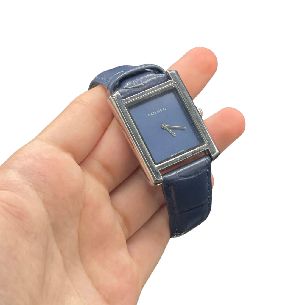 CTR Blue Leather Strap With Matching Blue Dial Watch