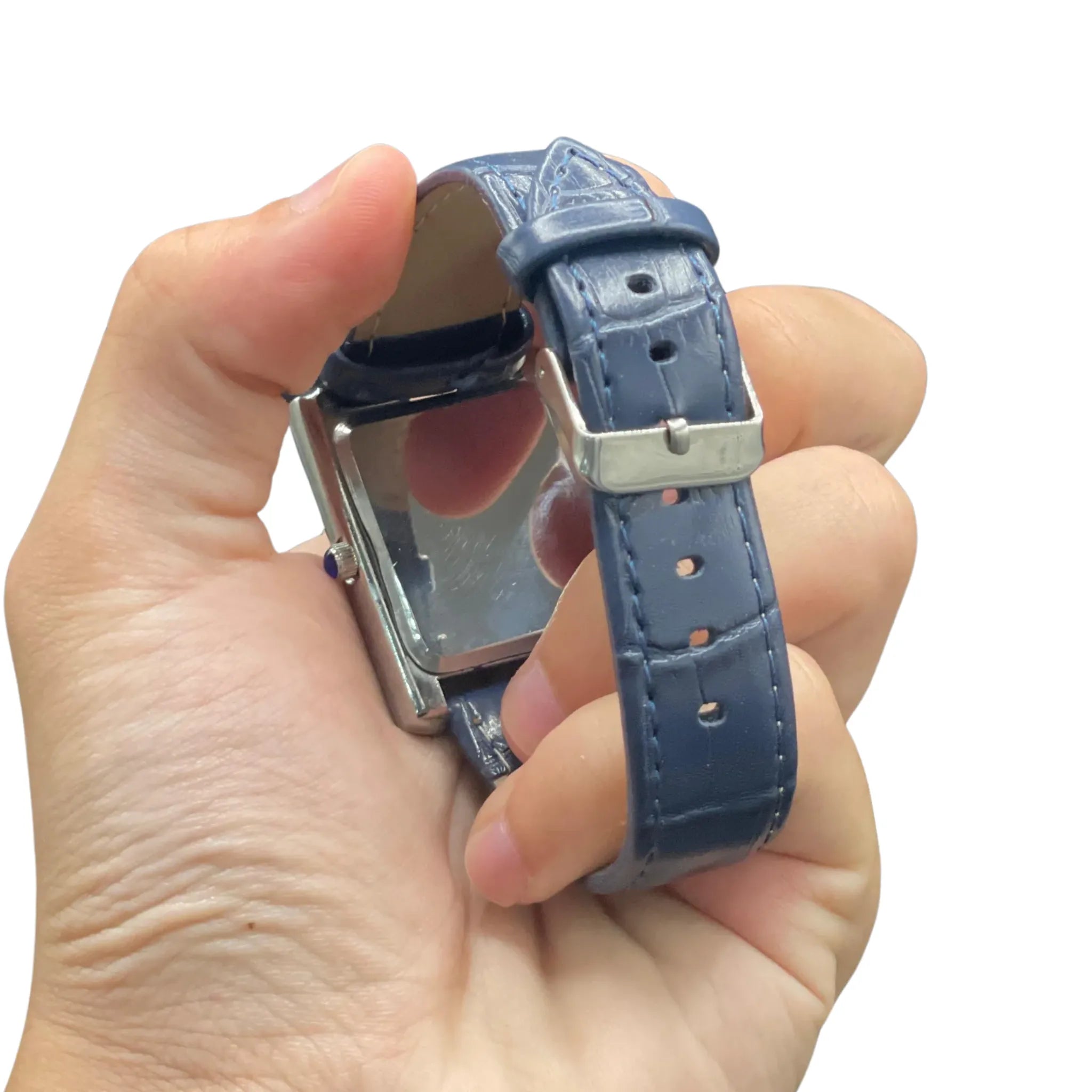 CTR Blue Leather Strap With Matching Blue Dial Watch