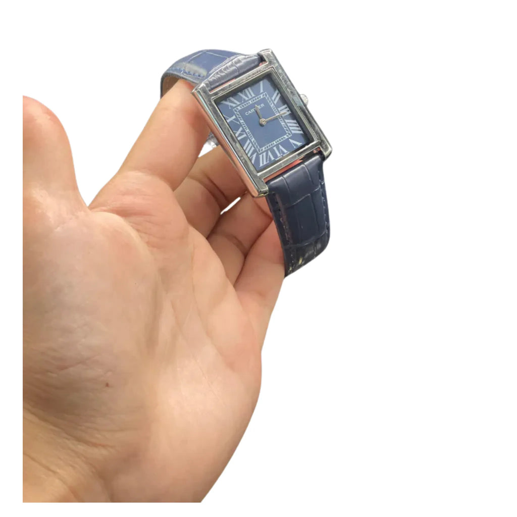 CTR Blue Leather Strap With Striking Blue Dial Watch