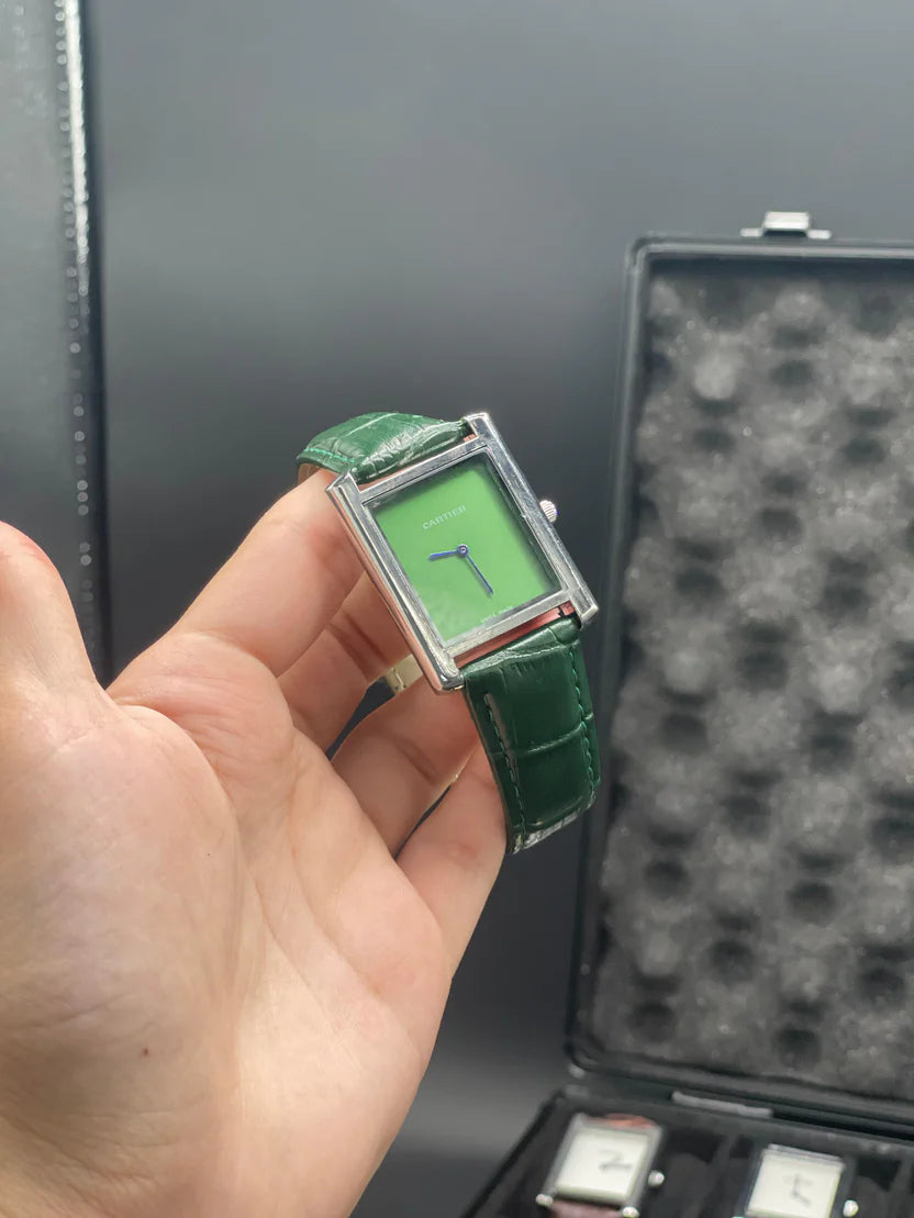 CTR Green Leather Strap With Rich Green Dial Watch
