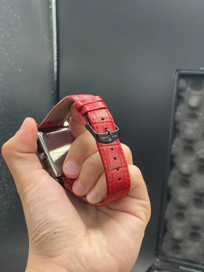 CTR Red Leather Strap With Striking Red Dial Watch