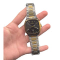 CTZ Two-Tone Square Black Dial Watch — Gold Cushion Case + Steel Bracelet Vintage Edition