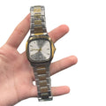 CTZ Two-Tone Square Silver Dial Watch — Gold Cushion Case + Steel Bracelet Vintage Edition