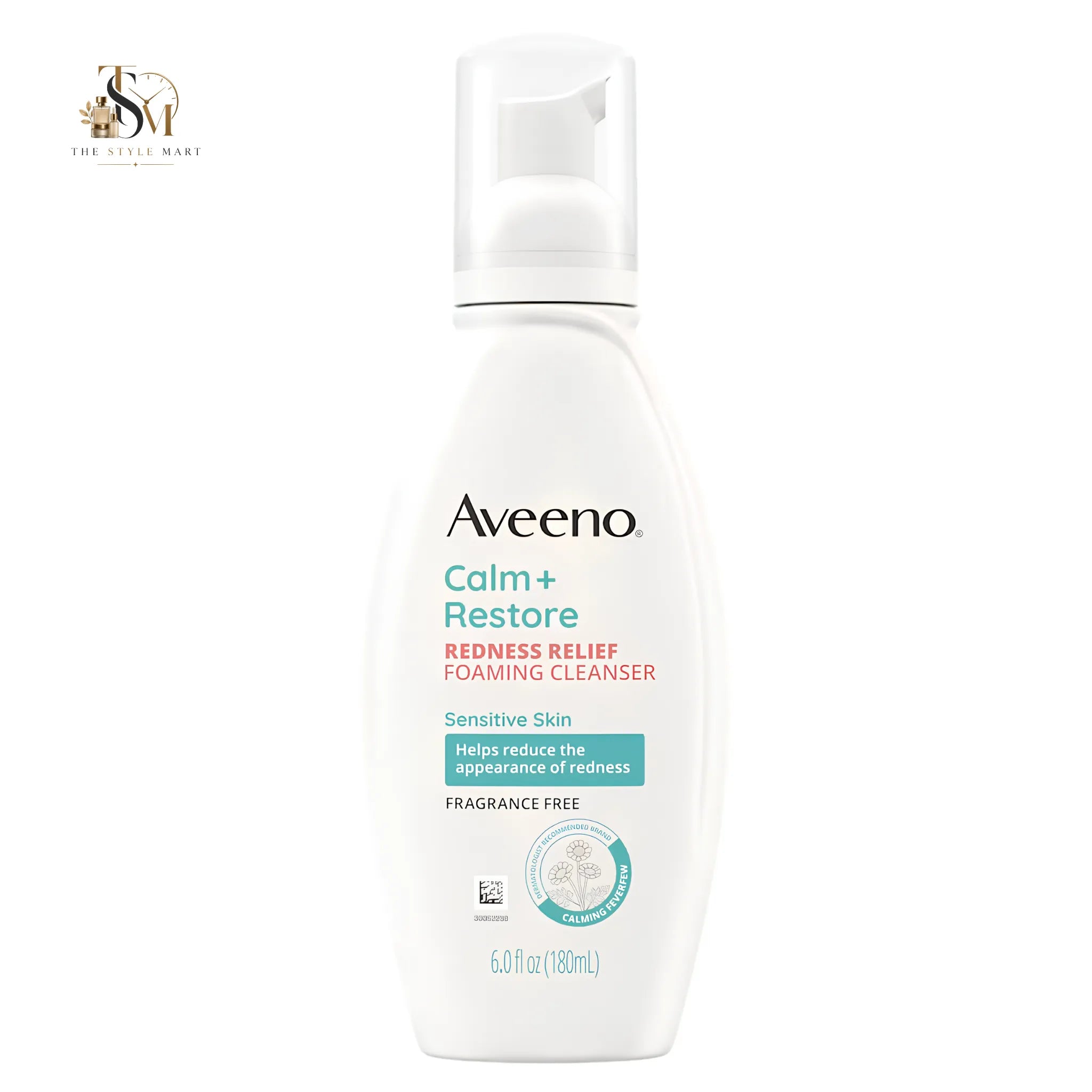 Aveeno Calm + Restore Redness Relief Foaming Cleanser 180ml