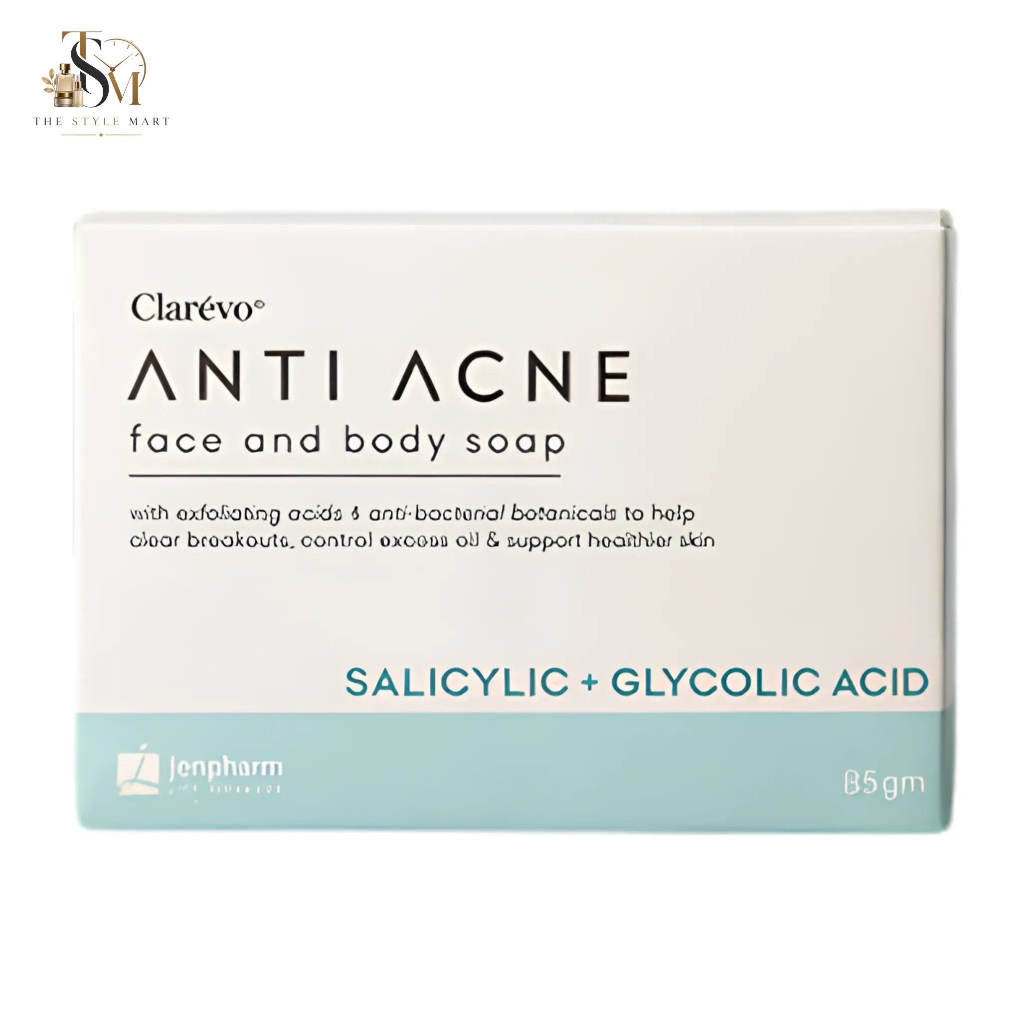 Jenpharm Clarevo Anti Acne Face and Body Soap 85g