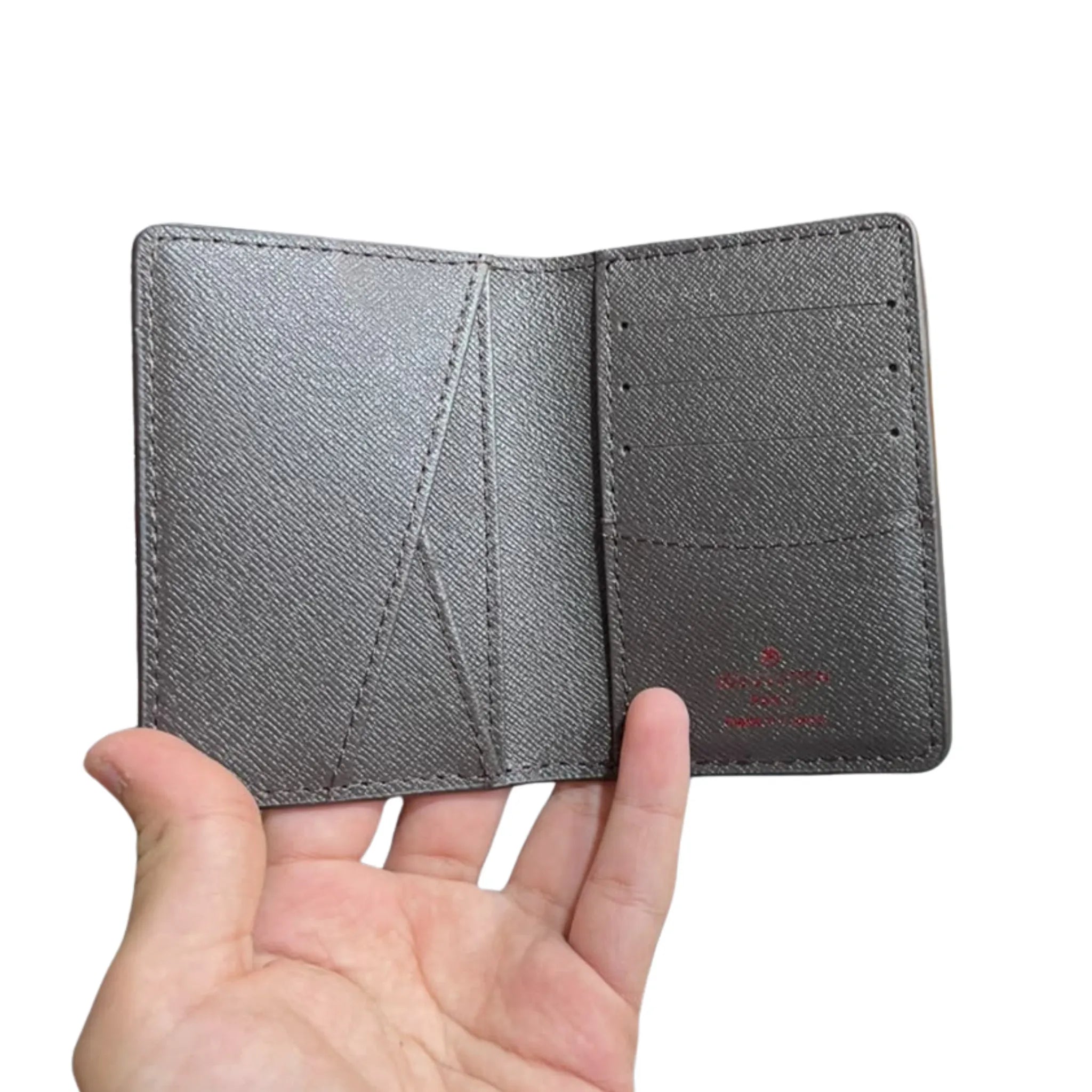 Classic Brown Checkered Bi-Fold Leather Wallet for Men LV
