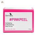 Dermaxis Pink Peel Body Scrub with Glycolic Acid, Kojic Acid, Vitamin B3, and Licorice Extract for exfoliating and brightening skin