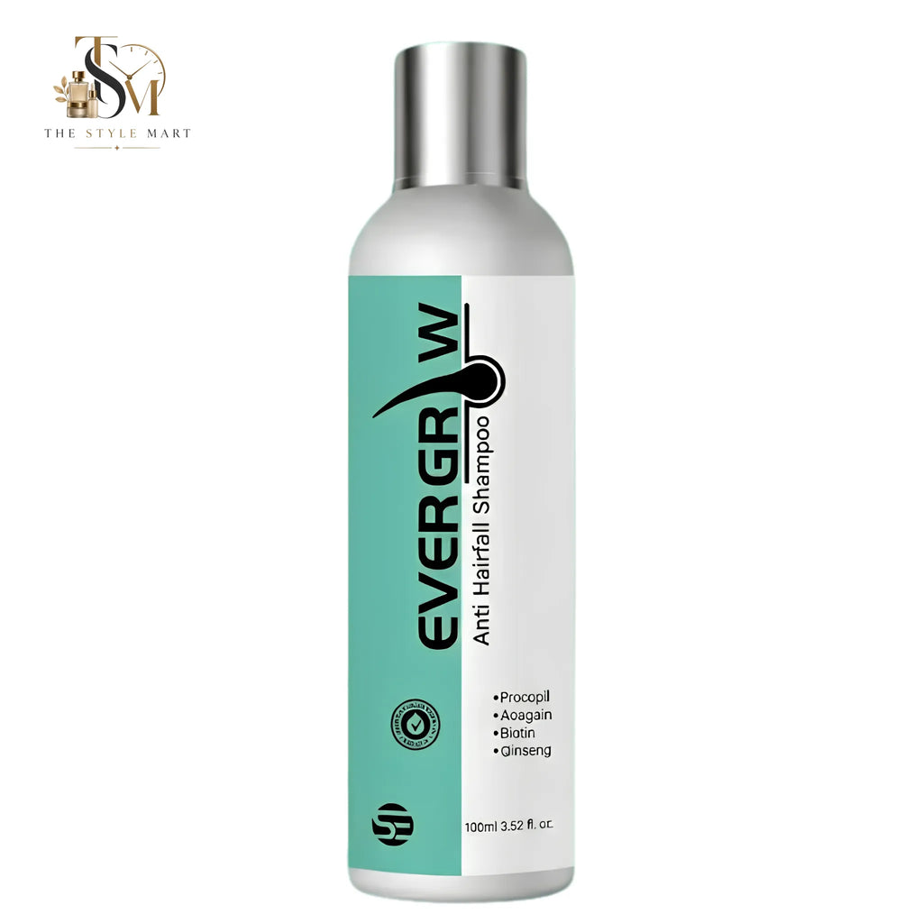 EverGrow Anti Hair Loss Shampoo with Procapil, Anagain, Biotin, Vitamin E, and Argan Oil for stronger, fuller, healthier hair