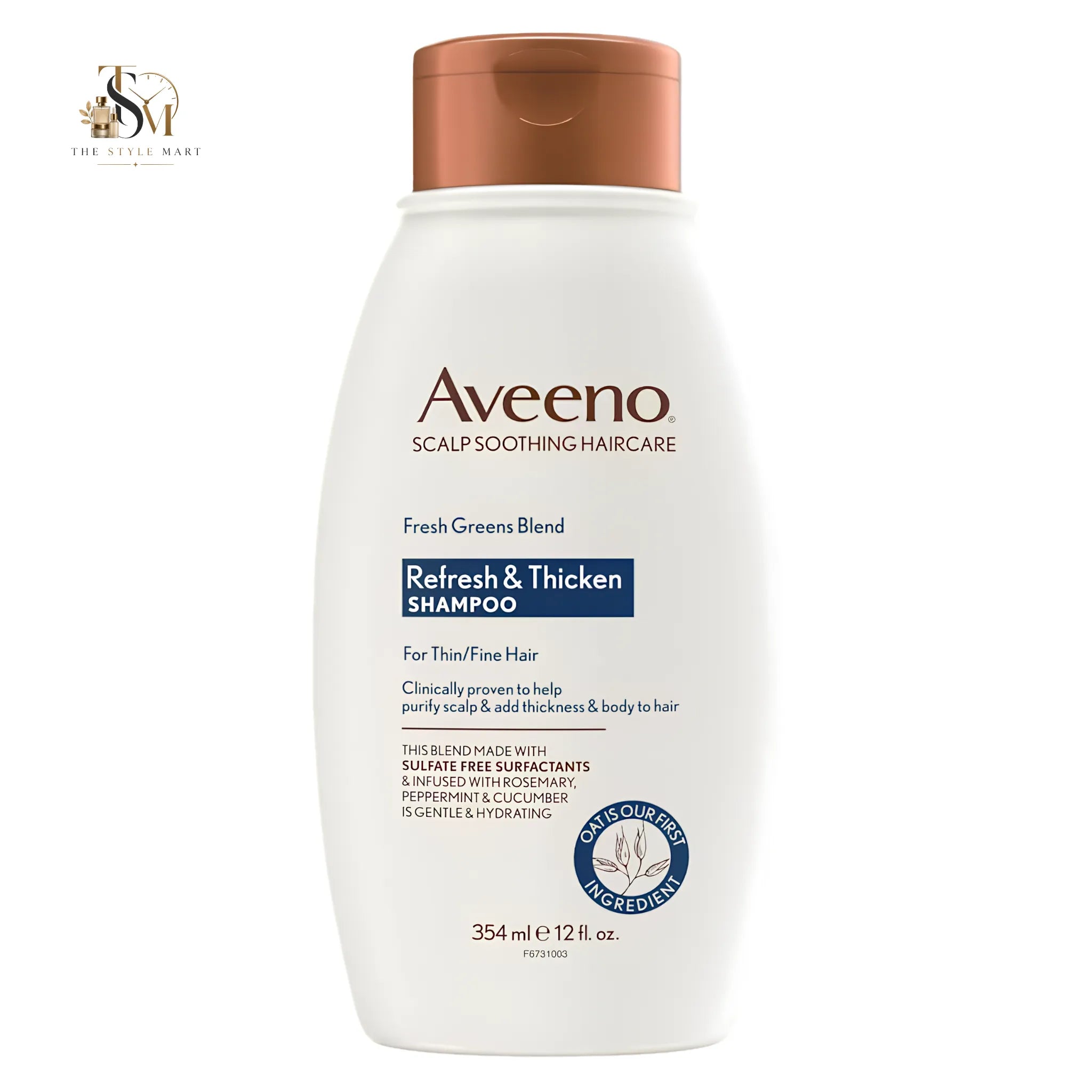 Aveeno Fresh Greens Blend Refresh & Thicken Shampoo 354ml