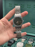 GUCI Silver Stainless Steel Black Textured Dial Luxury Watch – Sport Edition