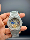 HB Silver Chain Gray Unique Dial Watch – Modern Elegant Edition