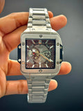 HB Silver Chain Red Dial Watch – Budget Stylish Edition