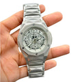 HB Silver Chain White Dial Watch – Classic Elegant Edition