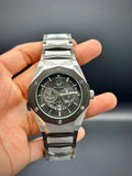 HB Two-Tone Chain Watch for Men – Luxury Black Dial Premium Wrist Watch in Pakistan