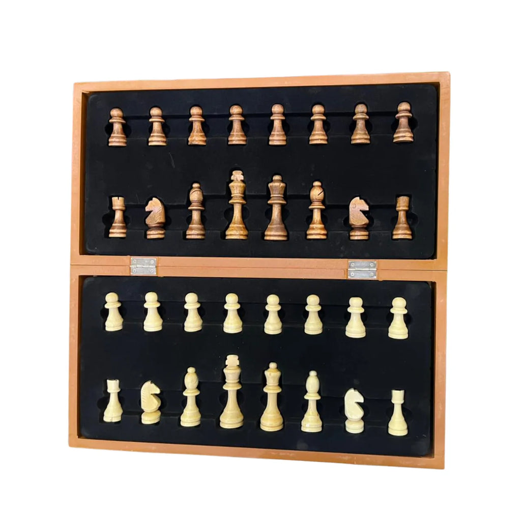 High Class Wooden Folding Chess Set