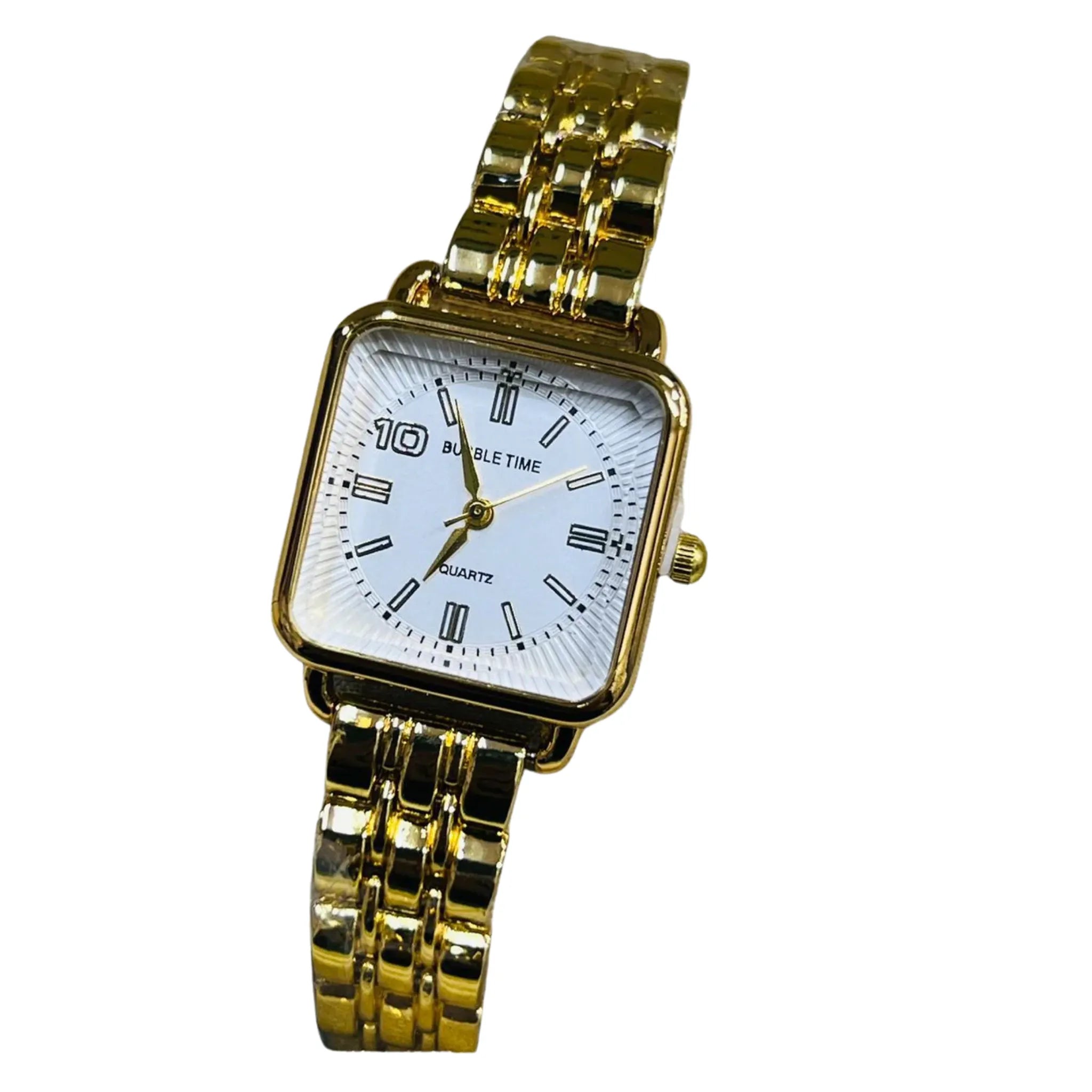 Luxury Gold Square Dial Women’s Bracelet Watch – Elegant Quartz Wrist Watch