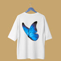 Men’s White Butterfly Graphic T-Shirt – Premium Cloth Casual Tee