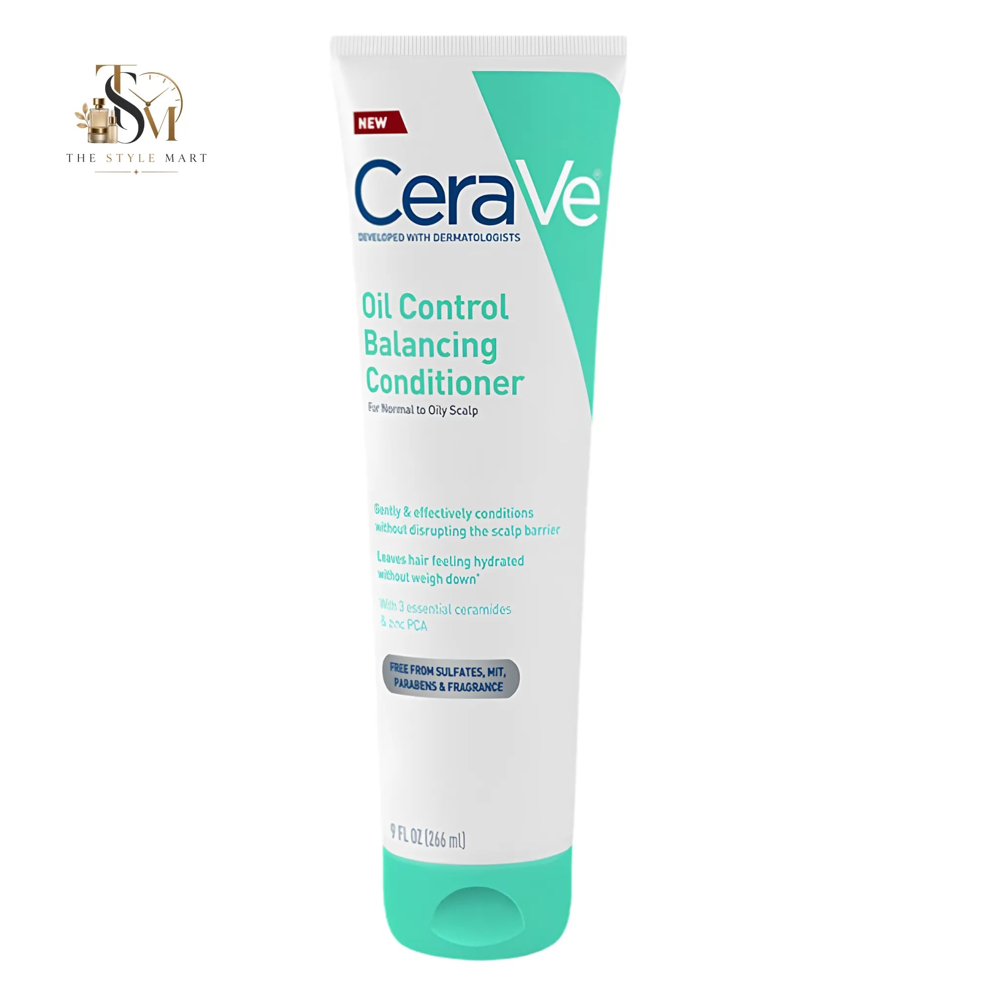 CeraVe Oil Control Balancing Conditioner 266ml | Conditioner for Oily Hair & Scalp