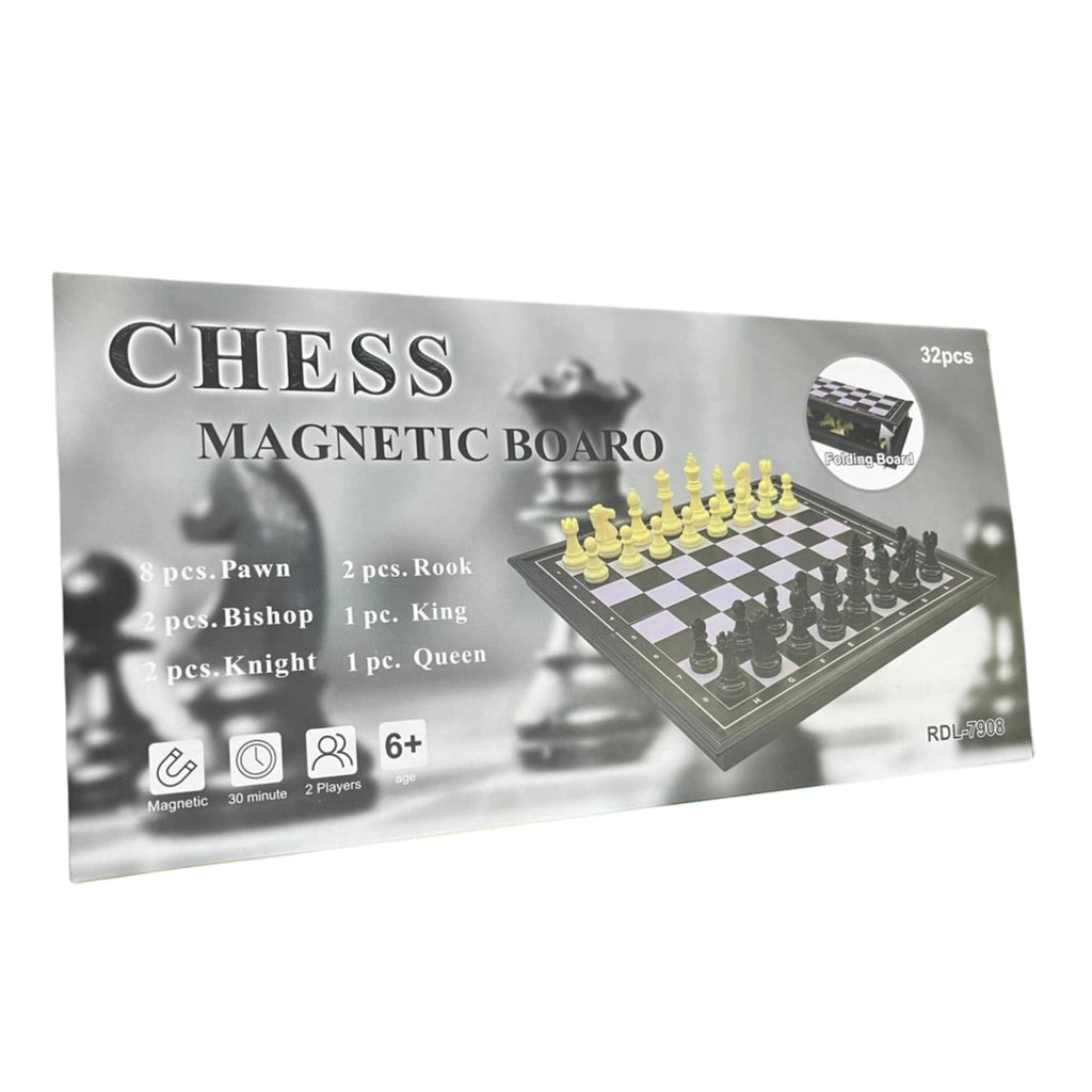 Premium Magnetic Folding Chess Board Set 32 Pieces