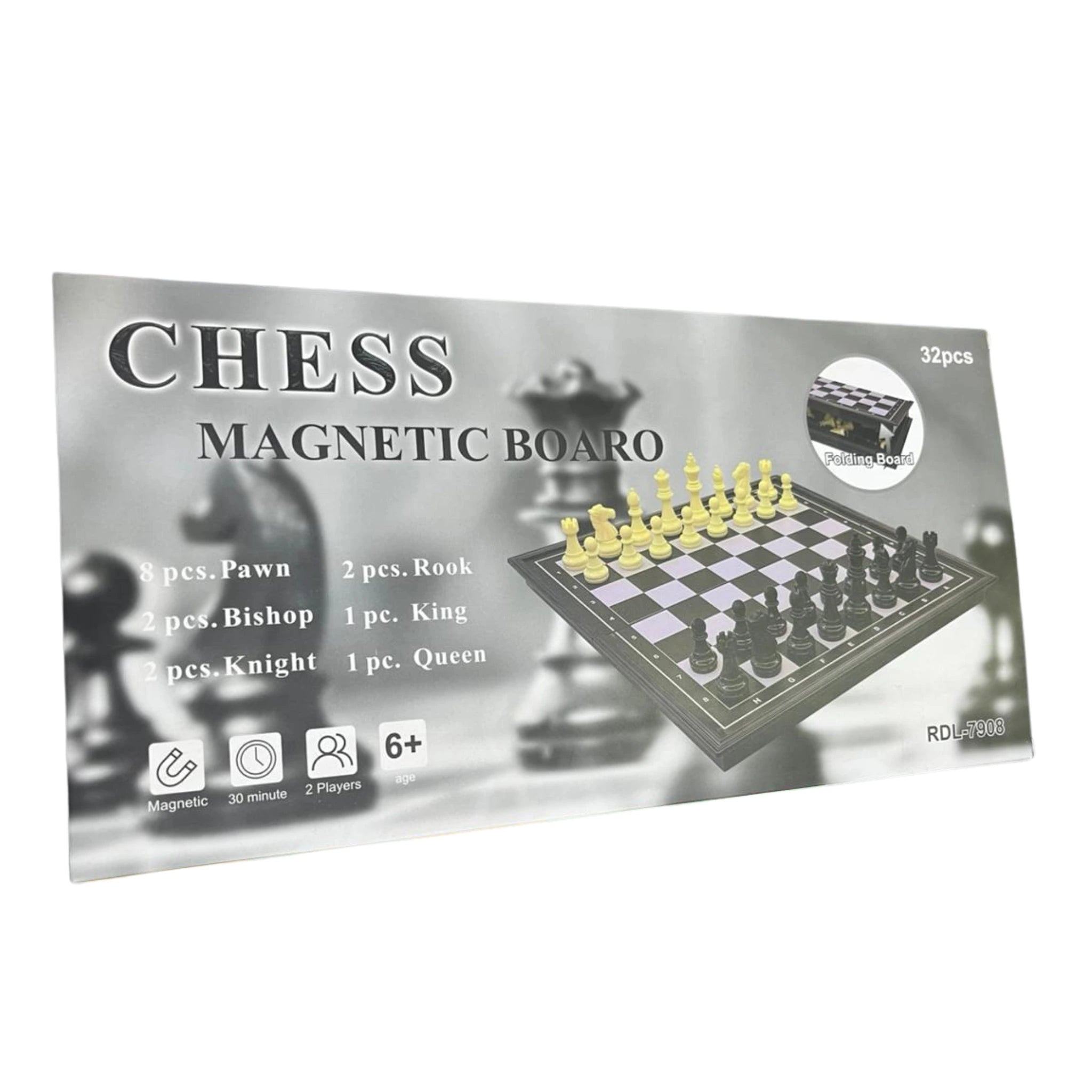 Premium Magnetic Folding Chess Board Set 32 Pieces
