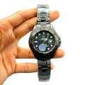 RLX Bold Silver Men’s Watch | Black Dial Black Bezel | Date Window