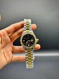 RLX Executive Two-Tone Men’s Watch | Black Dial Diamond Case | Date Display