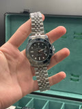 RLX Silver Chain With Black Dial Bruce Wayne Edition Quartz Watch