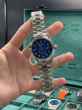 RLX Silver Chain With Stunning Blue Dial Watch