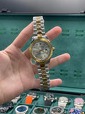 RLX Two Tone Chain With White Dial DateJust Watch