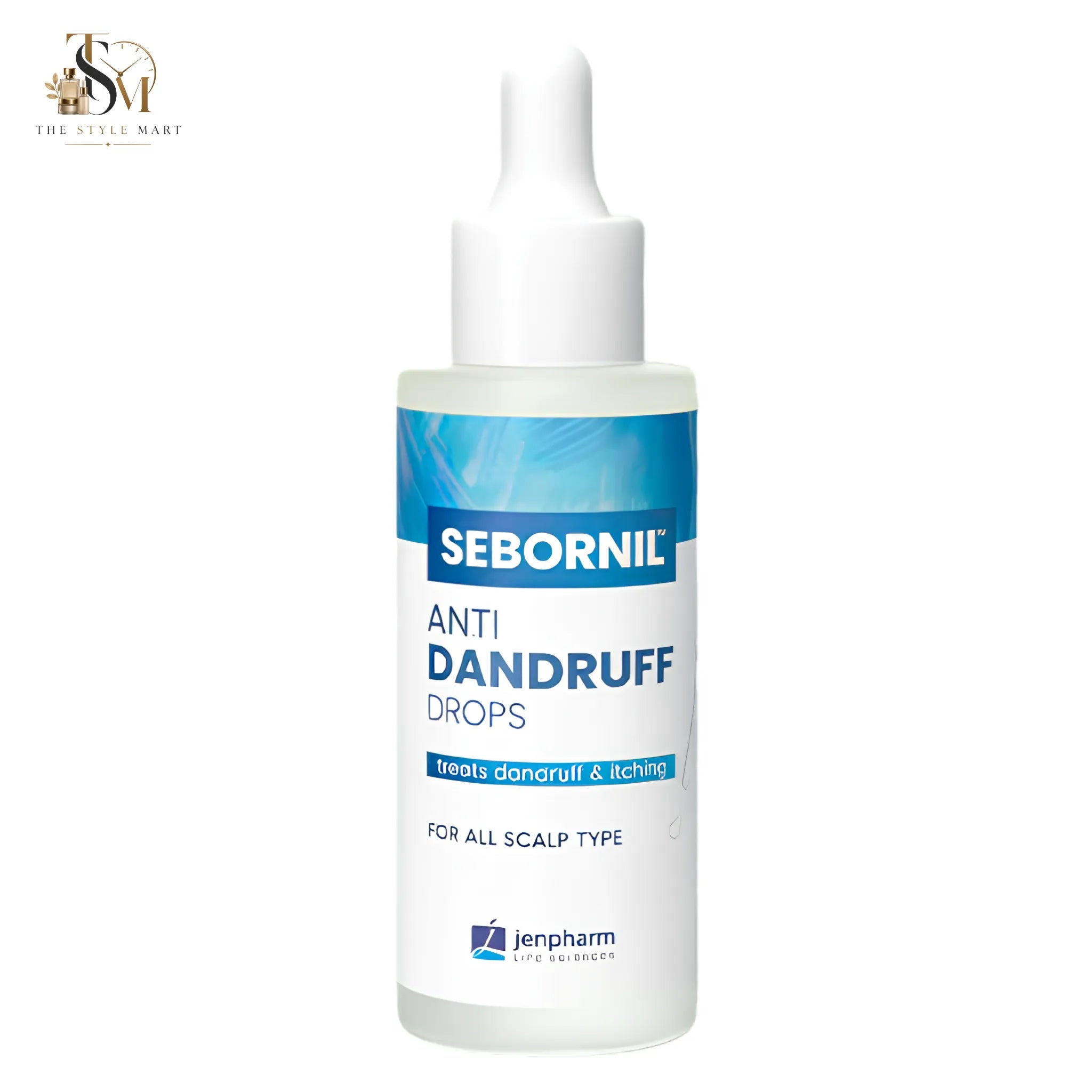Jenpharm Sebornil Anti Dandruff Drops 50ml | Scalp Treatment for Dandruff & Itchy Scalp