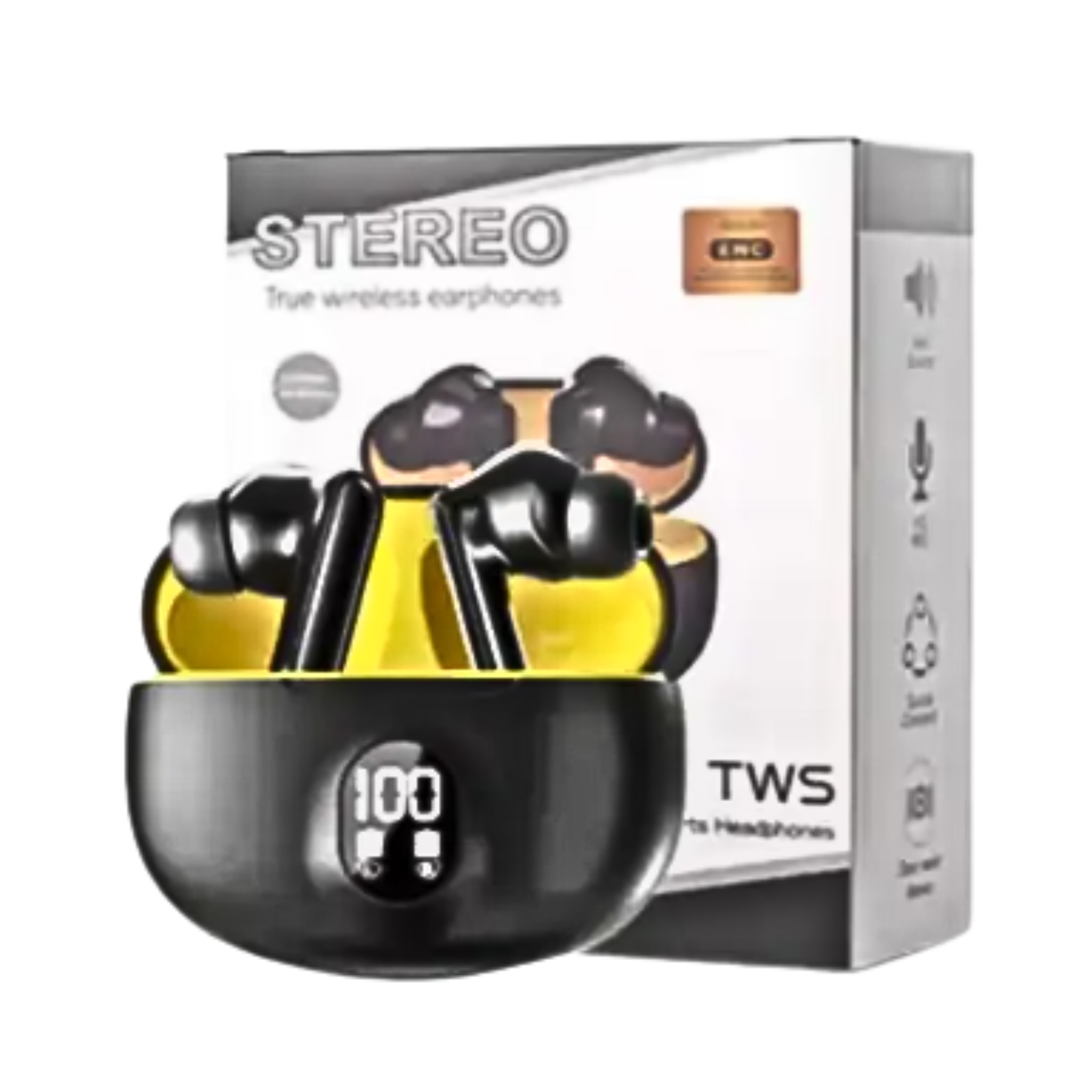 Stereo TWS ENC Wireless Earbuds – Premium Bluetooth Edition
