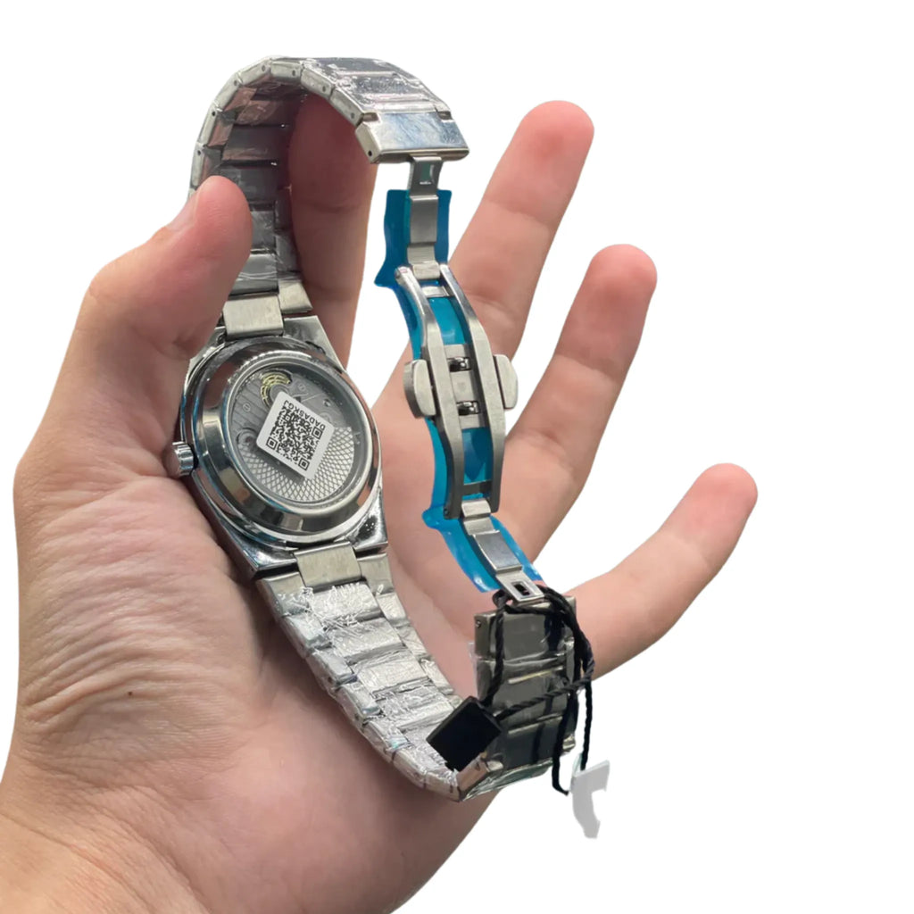 TST Black Automatic Stainless Steel Watch – Luxury Edition