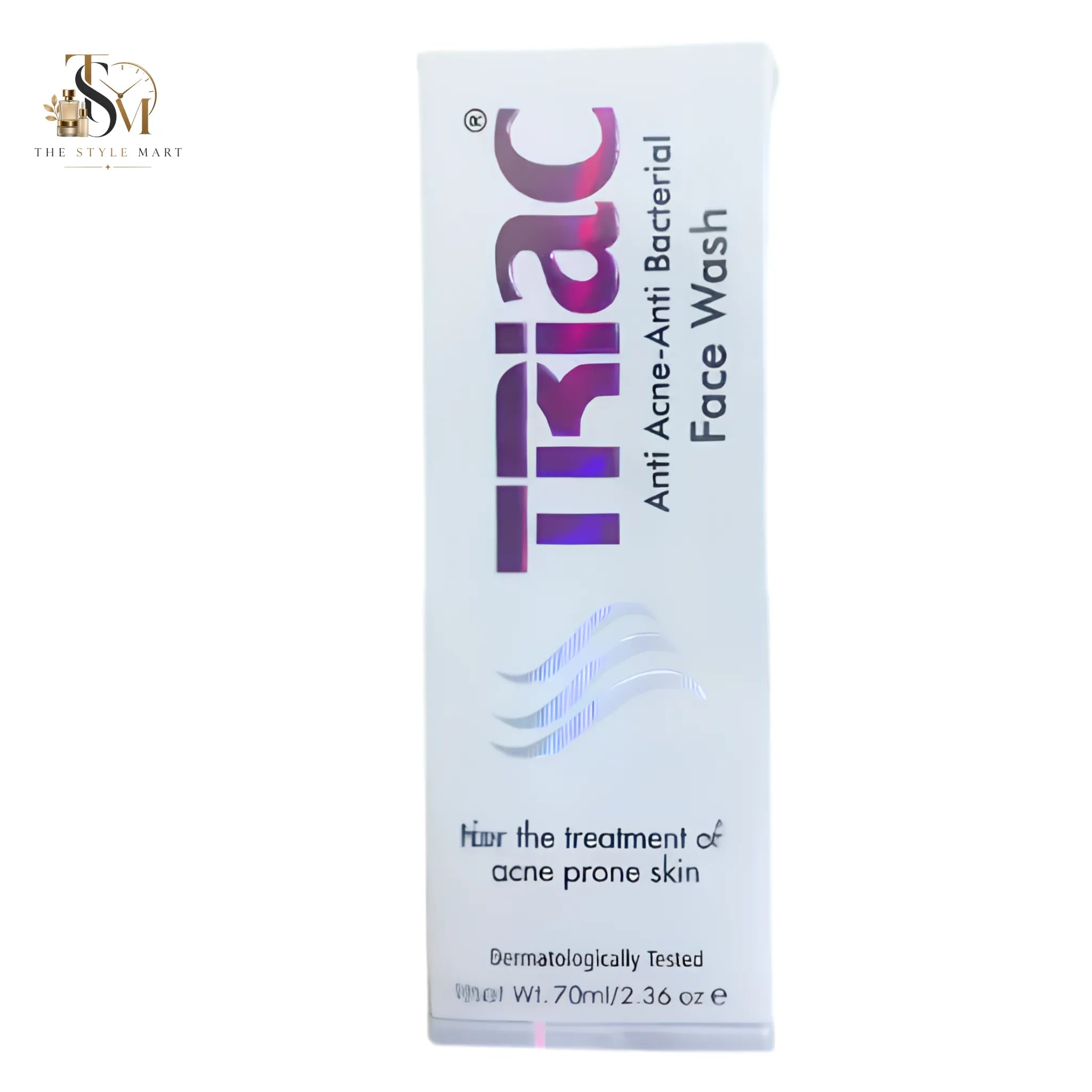 AZM Pharmaceuticals Triac Anti-Acne Face Wash 70ml with Salicylic Acid, Niacinamide & Tea Tree Oil