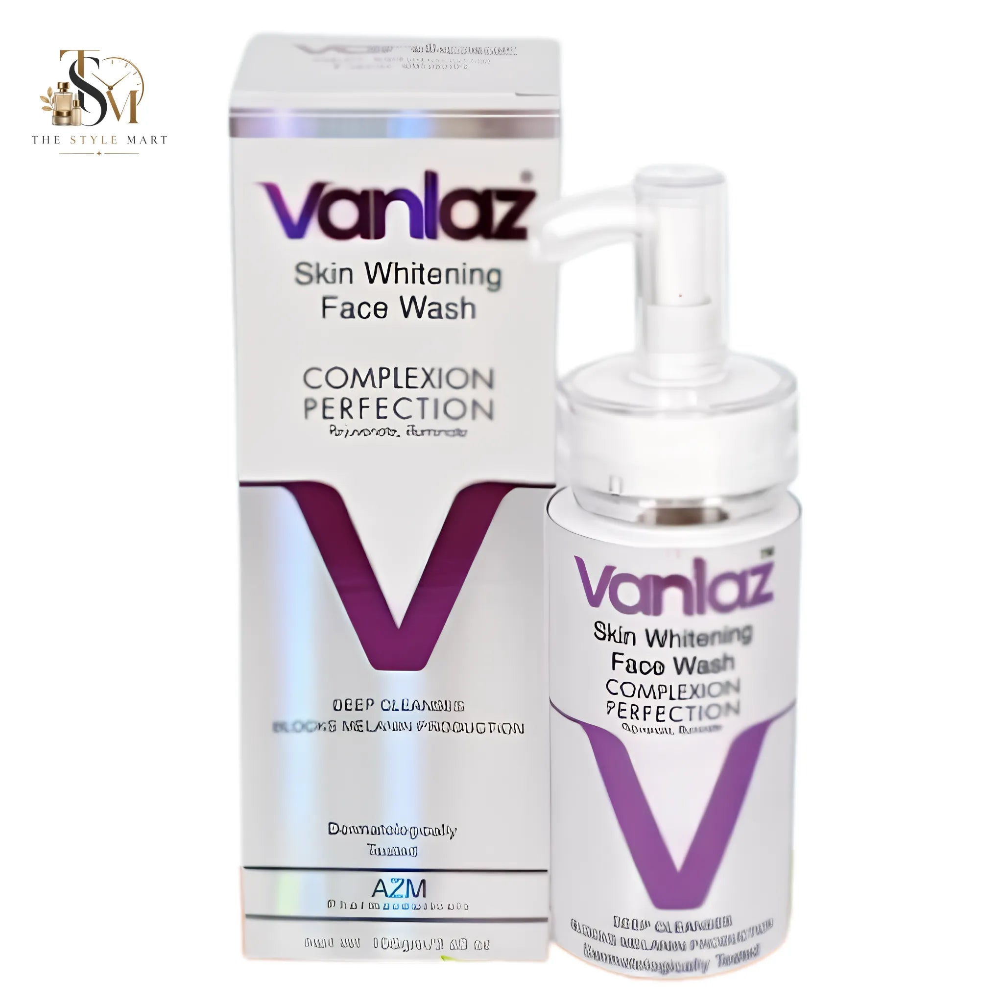 AZM Pharmaceuticals Vanlaz Skin Whitening Face Wash | Glow & Dark Spot Care