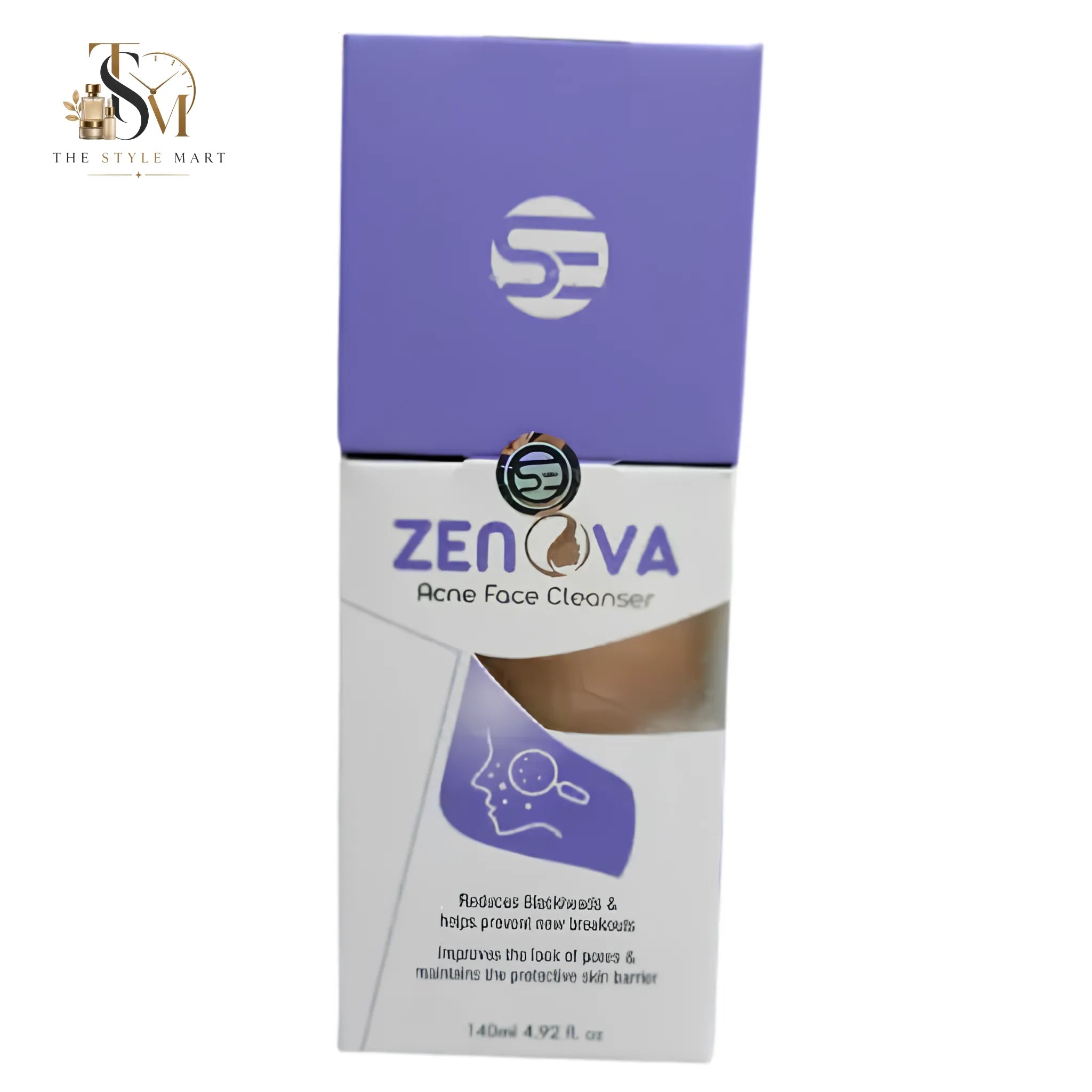 Zenova acne cleanser for deep pore cleansing